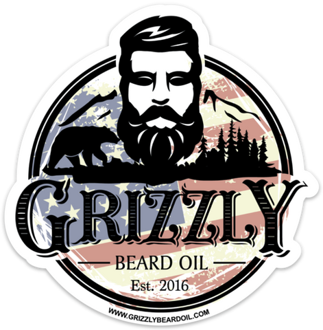 NEW!!!! Grizzly Beard Oil Decal